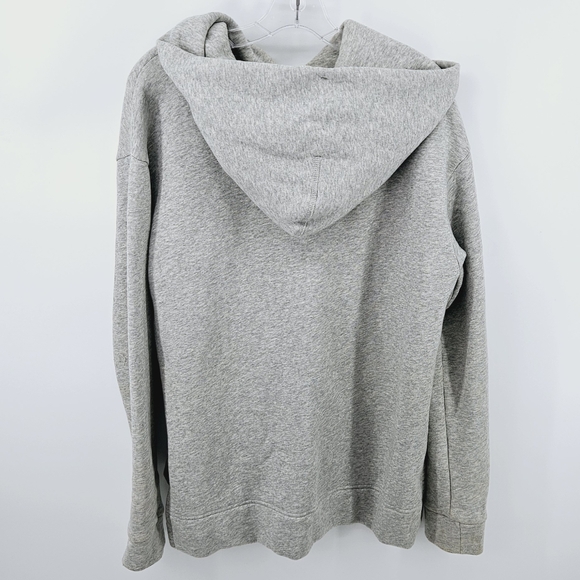 J. Crew Oversized Boyfriend Hoodie Sweatshirt — Heathered Gray S - Picture 3 of 8